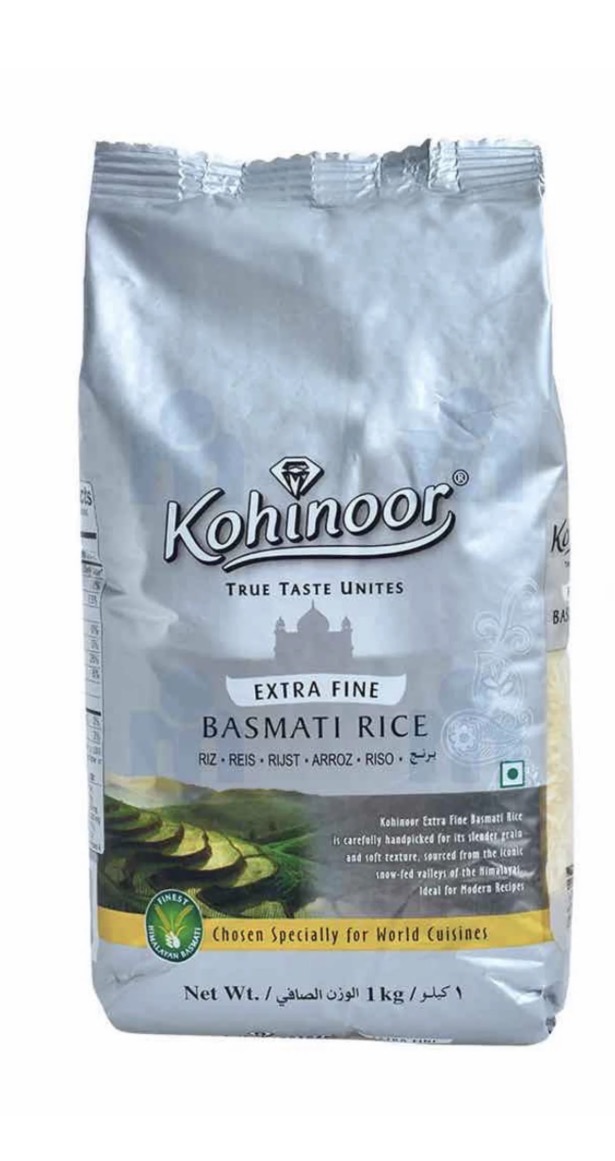 Riz Basmati extra fin 1 Kg - KOHINOOR