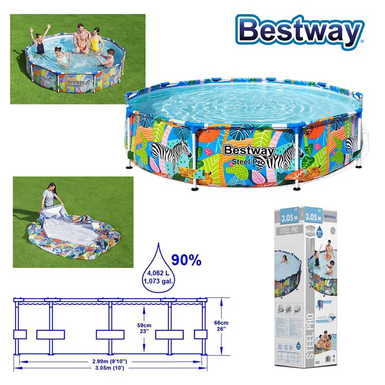 Piscine Bestway Tubulaire Jungle