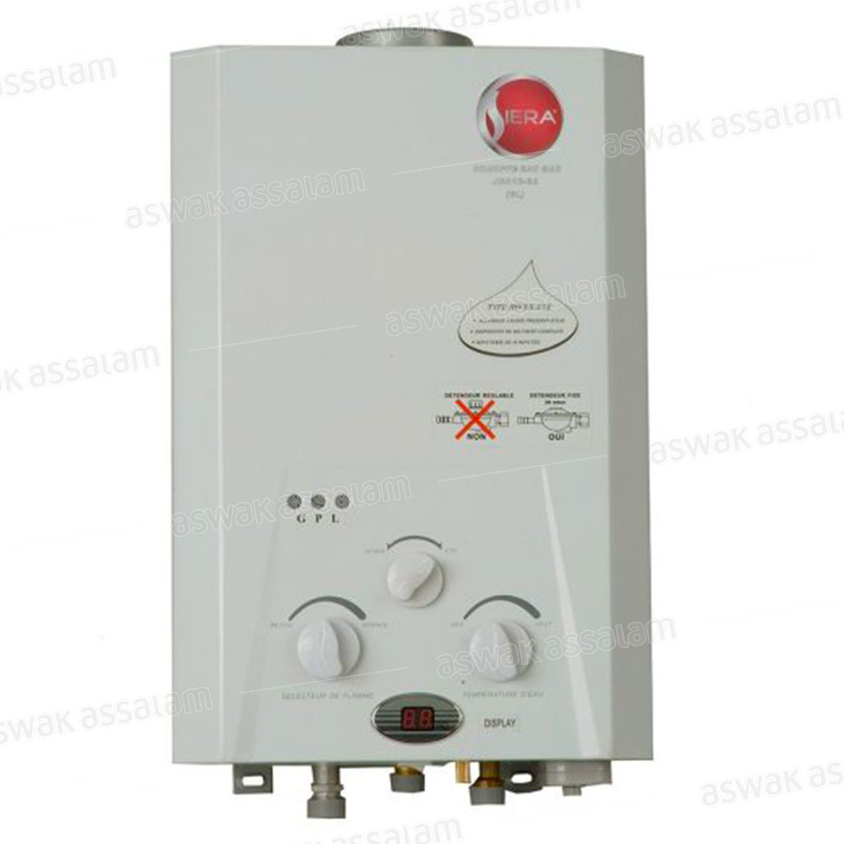 CHAUFFE-EAU A GAZ 6L JSD12-6C/JSD12-6A SIERA