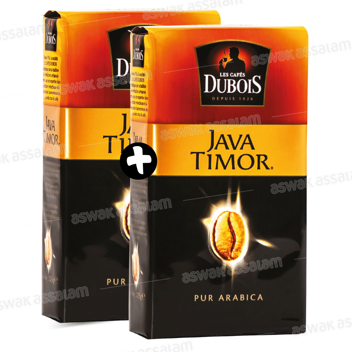 LOT DE 2 CAFES MOULUS JAVA TIMOR 200G LES CAFES DUBOIS