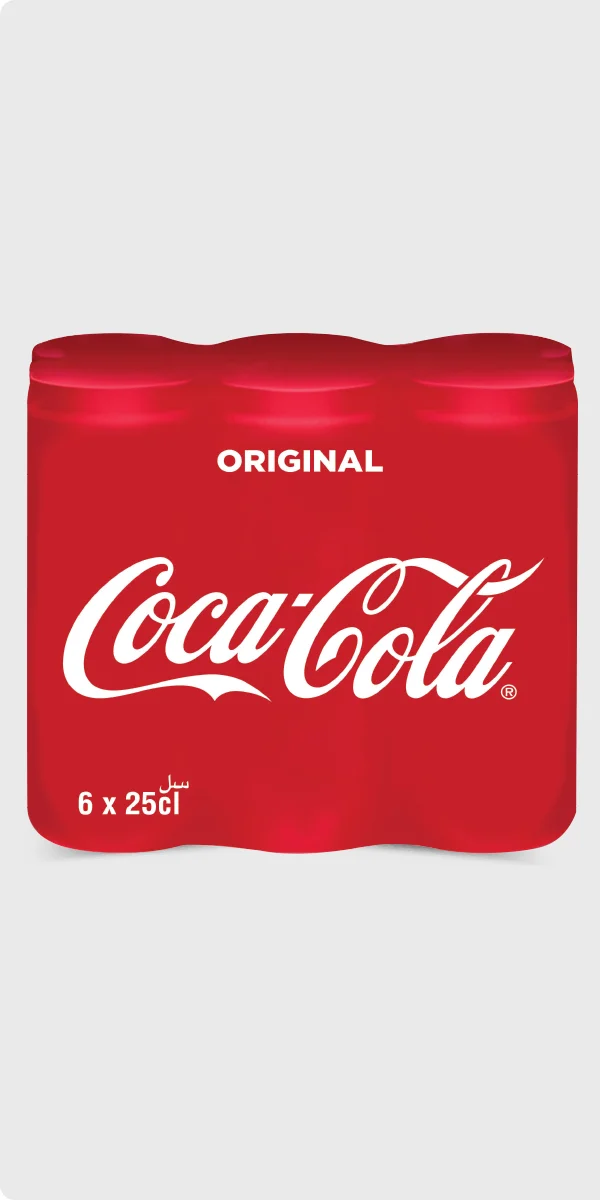 Pack 6 canettes boissons gazeuses 25cl – COCA-COLA