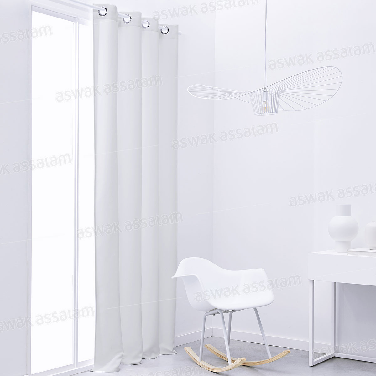 RIDEAU OCCULTANT 140X240CM BLANC