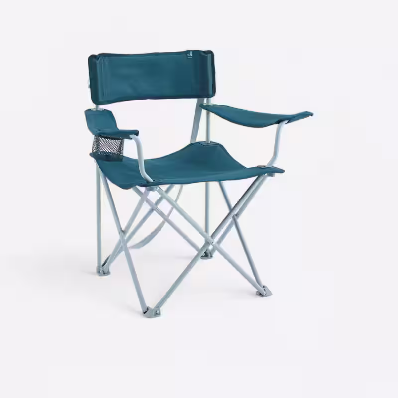 Chaise de camping avec accoudoir, pliante et confortable