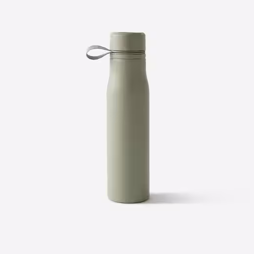 GOURDE DE FITNESS TRAINING ALUMINIUM 750 ML - KAKI