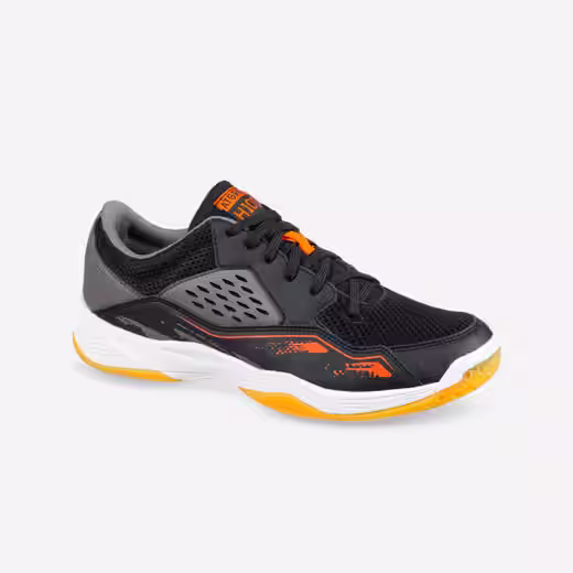 Chaussures de handball Homme - H100 gris noir orange