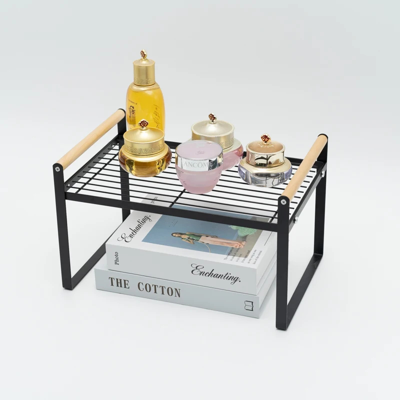 Armoire en fer forgé, étagère de Table, étagères de rangement en métal pour canettes de cuisine, vente en gros