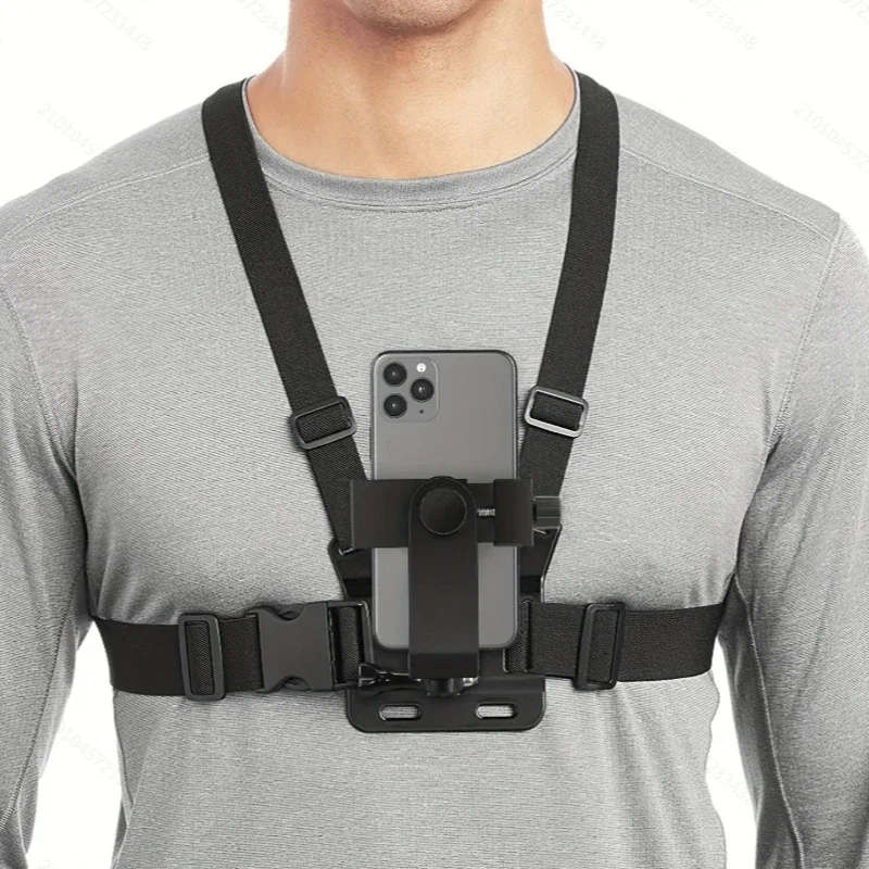 Support de téléphone réglable avec sangle de fixation pour caméra de sport, téléphone portable, caméra, accessoire noir