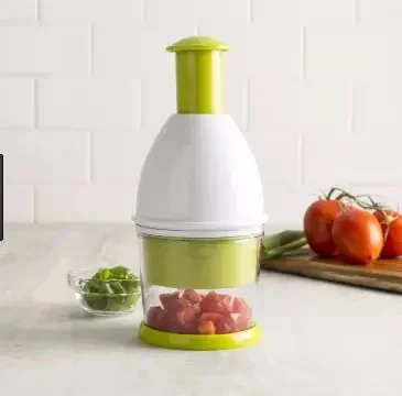coupe alimentaire multifonction à pression, machine pour couper l'ail, oignon, noix, accessoires de cuisine, hachoir manuel pour fruits et légumes