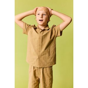 Defacto Chemise à manches courtes en popeline Coupe régulière pour garçon