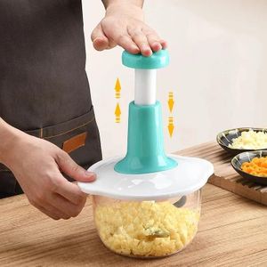 Hachoir Multifonction avec Poignée Pression - Coupe-légumes Pratique pour Cuisine