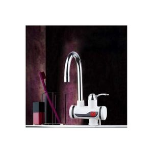 Pack Chauffe-Eau Instantané avec Robinet Électrique et Douche – Chauffage Rapide de l’Eau pour Cuisine et Salle de Bain