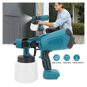 Pistolet à peinture électrique sans fil avec buses réglables + 2 Batterie