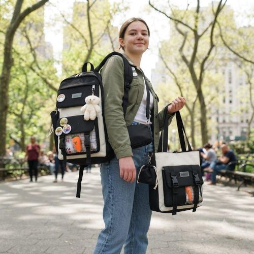Set de Cartables Scolaires Grande Capacité avec Sac Bandoulière