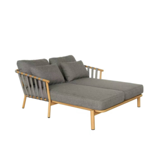 Banquette 2 Places Garden Soul – 175 x 149 x 84 cm – Gris